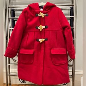 JoJo Maman BeBe Red Peacoat - size 3-4